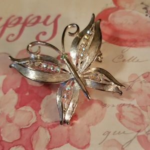 JJ JONETTE Butterfly Brooch